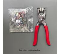 TEMU 50pcs Kit de hebilla de metal invisible de color con alicates de presión manual para manualidades, costura, ropa, sombreros, bolsos - Material metálico