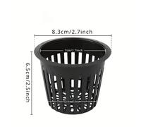 TEMU 50pcs Macetas de Red Hidropónicas de Resistencia con Ancha - Plástico Duradero, Forma Irregular para el Cuidado de Jardines y