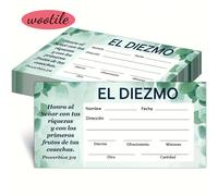 TEMU 50pcs Sobres para y en Español 6.3 x 3.2 Pulgadas - Sobres para Dinero con Acabado Mate y Preimpresos para Donaciones Fáciles en la , Diseño Elegante de Hojas en Verde y Azul