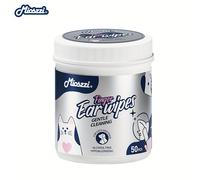 TEMU 50pcs Toallitas Mioszzi para Limpieza de Mascotas Perros y Gatos, Toallitas Dentales 2en1 para Cuidado Dental y Reducción de Placa y Sarro, Suciedad en Oídos