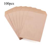 TEMU 50uds/100uds Bolsas Rectangulares Marrones de 8.3X15X0.02Cm, Bolsas de Almacenamiento de Joyería, Suministros de Exhibición y Embalaje para Fabricación de Joyería