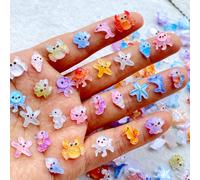 TEMU 52/108pcs Resina Kawaii Mini Coloridos Accesorios de Uñas: , , , y - Para de Uñas, Boda DIY, Scrapbooking y Joyería - Ideales para Manicuras Navideñas/Halloween