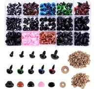 TEMU 560 piezas, 1 , conjunto de ojos coloridos, ojos de muñeca de hilo de plástico para manualidades de muñecas, accesorios de material a , incluyendo juntas