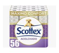 TEMU 56rollos SCOTTEX PAPEL HIGIENICO ACOLCHADO 8ROLLO *7PACK