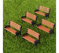 TEMU 5pcs De Parque 1:30 Mini Jardín Ornamento Miniatura De Parque Artesanía DIY Figuras Paisaje Decoración De Jardín