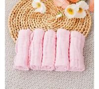 TEMU 5PCS HappyFlute Toallitas de muselina para bebés recién nacidos, 100% algodón, estilo sencillo, colores variados, perfectas para Navidad, Halloween, Acción de Gracias