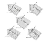 TEMU 5pcs Juego de moldes de silicona para fundición de resina, decoración DIY para el hogar - Amor Hogar y Diseños, ventanas de , perfectas para crear plantas únicas de interior, decoraciones