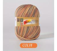 TEMU 5pcs/set Lana 100.00%, Hilo De Lana Teñido En Sección Gradiente, Hilo De Lana Suave Y Amigable Con La Piel, Adecuado Para Tejer Y Crochet, Suéter, Manta, Bufanda, Gorro 100g/pc