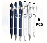 TEMU 6/10-Pack Bolígrafos con Diseño de - Azul y , , Regalos Elegantes para Profesores, de Trabajo y al Colegio