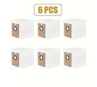 TEMU 6/12 bolsas para polvo y 1 kit de repuesto de cepillos para Tapo RV30 , RV20 y RVA202, adicionales para bolsas de aspiradora de barril para el hogar