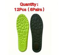 TEMU 6 12 piezas de plantillas suaves, elásticas y transpirables - ligeras, cómodas, unisex, ideales para zapatos deportivos, casuales y de running