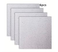 TEMU 6/12pcs Placa Guía de Ondas de Mica para Horno de Microondas, Hoja de Repuesto Gruesa 130 x 130mm