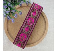 TEMU 6.8 metros de cinta tejida de estilo de 3.3 cm de ancho para ropa decorativa, adiciones de costura hechas a hechas de 100% poliéster
