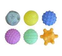 TEMU 6 bolas sensoriales para bebés | Bolas de masaje y de silicona, , ideal para recién nacidos y regalos de