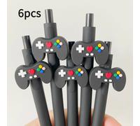 TEMU 6 bolígrafos de gel con temática de juegos | , secado rápido, punta , plástico duradero, ideal para regalos de fiestas de y recompensas en el aula