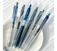 TEMU 6 Bolígrafos de Gel de Gran Capacidad Azul 0.5mm Secado Rápido para , Oficina, y Escritura con Diseño de Clip