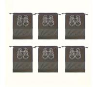 TEMU 6 Bolsas de Zapatos No Tejidas con Cordón, y Rosa: Ideal para Viajes, , Gimnasio y Actividades al Aire Libre - Organizador Colgante de Calzado