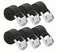 TEMU 6 correas de , de resistencia, correas ajustables negras para de bicicleta con hebillas de camisa de rápida, adecuadas para furgonetas, motocicletas, camiones, remolques, equipaje y carga