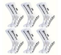 TEMU 6 de calcetines deportivos con puntos de silicona antideslizantes, calcetines de deporte para fútbol, correr, ciclismo, senderismo