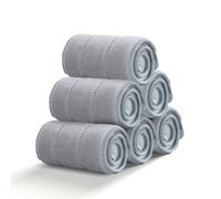 TEMU 6-Pack Almohadillas de Microfibra Reutilizables para Fregona, Recambios de Absorción y Sin Pelusa, Lavables, Compatibles con Juego de Fregona y de 15.7/12.9 Pulgadas, Distribución Original JOYBOS