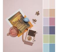 TEMU 6 papeles de para fotografía de 12 diseños, papel de de color Morandi de 22*35 pulgadas, papel de fotográfico impermeable de cara para alimentos, joyas y productos de tiro.