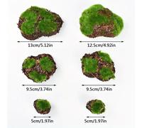 TEMU 6 piezas Bloque de de simulación , material para arreglos florales de piedra de de espuma de simulación de plantas verdes