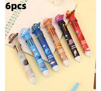 TEMU 6 Piezas Bolígrafo Espacial Colores, Escritura y , Suministros para Oficina, y Aprendizaje, Ideal para Escribir, Dibujar y Marcar