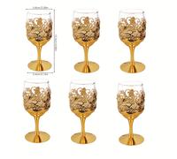 TEMU 6 piezas, Copas , en Hierro Metálico con Patrones Hermosos, para Hogar, Regalos de Boda y Fiestas con Significado