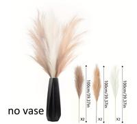 TEMU 6 piezas - de artificial de 39.37 pulgadas de , flores artificiales esponjosas para decoración de jarrones, decoración de fiestas de , ramo bohemio - La mejor opción