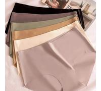 TEMU 6 Piezas de Bragas Sin Costuras de Tiro Medio - Tejido Transpirable y , Ropa Interior Invisible