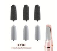 TEMU 6 piezas de cabezales reemplazables para pedicura, lima eléctrica pies herramienta, rodillos sustitutivos pentru perfectă manichiură, instrumente pour un soin des pieds (outils à ongles non )