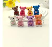 TEMU 6 Piezas de Cuentas Decorativas de Resina Vertical de Oso en , Accesorios para Joyería, Bolígrafos con Cuentas, Cadena para Teléfono Móvil y Decoración del Hogar