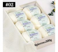 TEMU 6 Piezas de Hilo de Punto de de Bambú - y Transpirable, Ideal para Tejer, Bufanda, Gorro, Suéter, Material, Crochet DIY - Peso Total 300g/10.58oz - 30 Colores Vibrantes