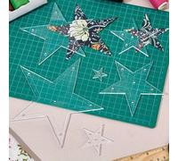 TEMU 6 piezas de plantillas de colcha de estrellas, acrílicas, diferentes tamaños, estampillas de bordado, decorativas y , accesorios de colcha, herramienta de costura.