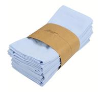 TEMU 6 piezas de servilletas cuadradas con volantes extra grandes 100% algodón 16"x16", paquete al por mayor de 6 puro y tela para , fiestas, banquetes, Navidad e uso - Esenciales elegantes