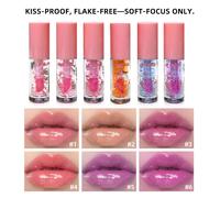 TEMU 6 Piezas de Set de y Aceite Labial de Tono - de y Naranja (Frambuesa, Fresa, ) - Hidratación Duradera e Impermeable - Tubo No Ideal para Labios , Regalo