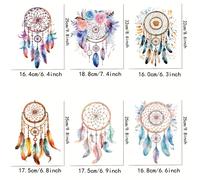 TEMU 6 piezas/juego de transferencias térmicas gráficas "Vibrant " - Fácil de usar con plancha, lavables, reutilizables, diseños DIY para camisetas, chaquetas, jeans, sudaderas con capucha y más ropa
