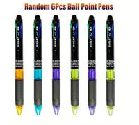 TEMU 6 piezas/Set Bolígrafos de 0.7Mm Bolígrafos Multifuncionales de Color Negro/Azul//Verde, Bolígrafos Retráctiles Suministros de Papelería de Oficina Instrumentos de Escritura
