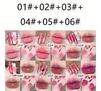 TEMU 6 piezas, un set de 6, labial colorido , aplicación y , color , un de labios brillantes, perfecciona un maquillaje de labios , regalo ideal para Navidad, Halloween y Acción de Gracias.