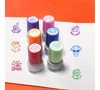 TEMU 6 Sellos Coloridos en Español, Sellos de Comentarios Motivadores, Motívate para Esfuerzarte, Ama Aprender y Trabaja Duro con Diseños de Estudio, , Gran Trabajo, Sellos Divertidos