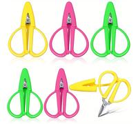 TEMU 6 tijeras pequeñas de acero inoxidable, portátiles y fáciles de transportar, con , para costura, bordado, manualidades, viajes y , aptas para adultos a de 14 años.