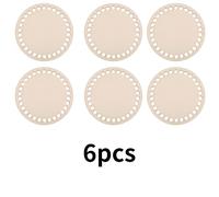 TEMU 6 unidades de bases de crochet de madera de color , anillos de cesta de de 10cm, con perforaciones para manualidades y decoraciones