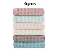 TEMU 6-Unidades de Toallas de Cocina de Algodón 100%, Tejido de Waffle, Super Absorbentes, 13x13 Pulgadas, Paños para Secar Platos, Toallas de para Lavar Platos,
