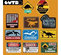 TEMU 60 pegatinas vintage americanas de dinosaurios de de GUTBD, para portátiles, maletas, cascos, calcomanías impermeables, plástico, accesorios para teléfonos, decoración