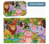 TEMU 60 piezas de juguetes de rompecabezas educativos, empaquetados en de hierro, varios medios de transporte, adecuados para niños y niñas de 3, 4, 5, 6 y 7 años como regalos de vacaciones