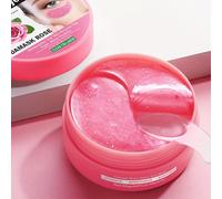 TEMU 60pcs Mascarilla de Ojos Reafirmante con Colágeno y Ailantoina - Parches Hidratantes Profundos para Todo Tipo de Ojos Beige , Gel Sin Formaldehído, Aplicación