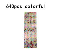 TEMU 640 Stickers Autoadhesivos de Diamantes de y Gemas, Perfectos para Manualidades, Maquillaje de Ojos, Uñas y Disponibles en Varios Diseños Brillantes