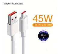 TEMU 6A 45W Cable Cargador Rápido USB Tipo C para Xiaomi Mi 14, 13, 12 Pro, Ultra, Poco, Redmi Note10 y K50 - Cable de con Carga Rápida