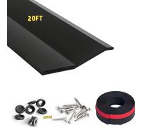 TEMU 6m/20ft Tira de de Goma Universal para Puertas de Garaje, Repuesto de Lateral y Superior en - Pieza, Puerta de Garaje Impermeable con Clavos y Tapas de Clavos con Adhesivo