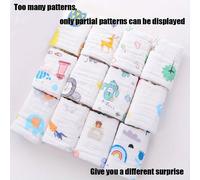 TEMU 6pcs/11pcs/12pcs Paños de Baño Súper , Pañuelos de Algodón Puro, Toallas Suaves de Gasa de 6 Capas, Diseño es Aleatorio, Te Únicas, ¡Esperamos que Te !